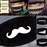 Black Face Mask, Cotton Face Mask, Kawaii Cat, Kitten Anime, Teeth Face Mask, Barrier Face Masks