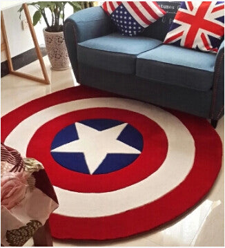 Captain America Round Rug - 210 Kreations
 - 1