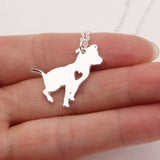 Pit Bull Heart Dog Necklace - 210 Kreations
 - 3