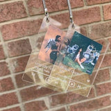 Apple Music - Engraved Custom Acrylic, Song Keychain, link QR code with photo, Album Poster, Custom Acrylic Song Plaque, Glass Song Sign, Music Keychain