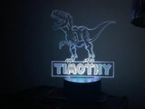 T Rex Dinosaur Night Light, Cool Personalized Night Light, Kids Bedroom Decor, Children's Lights, Nursery Night Light, Kids Bedrooms