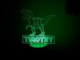 T Rex Dinosaur Night Light, Cool Personalized Night Light, Kids Bedroom Decor, Children's Lights, Nursery Night Light, Kids Bedrooms