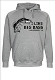 I Like Big Bass and I Can Not Lie Hooded Sweatshirt - 210 Kreations
 - 1