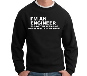 I'm an Engineer Crewneck Sweatshirt - 210 Kreations
 - 1