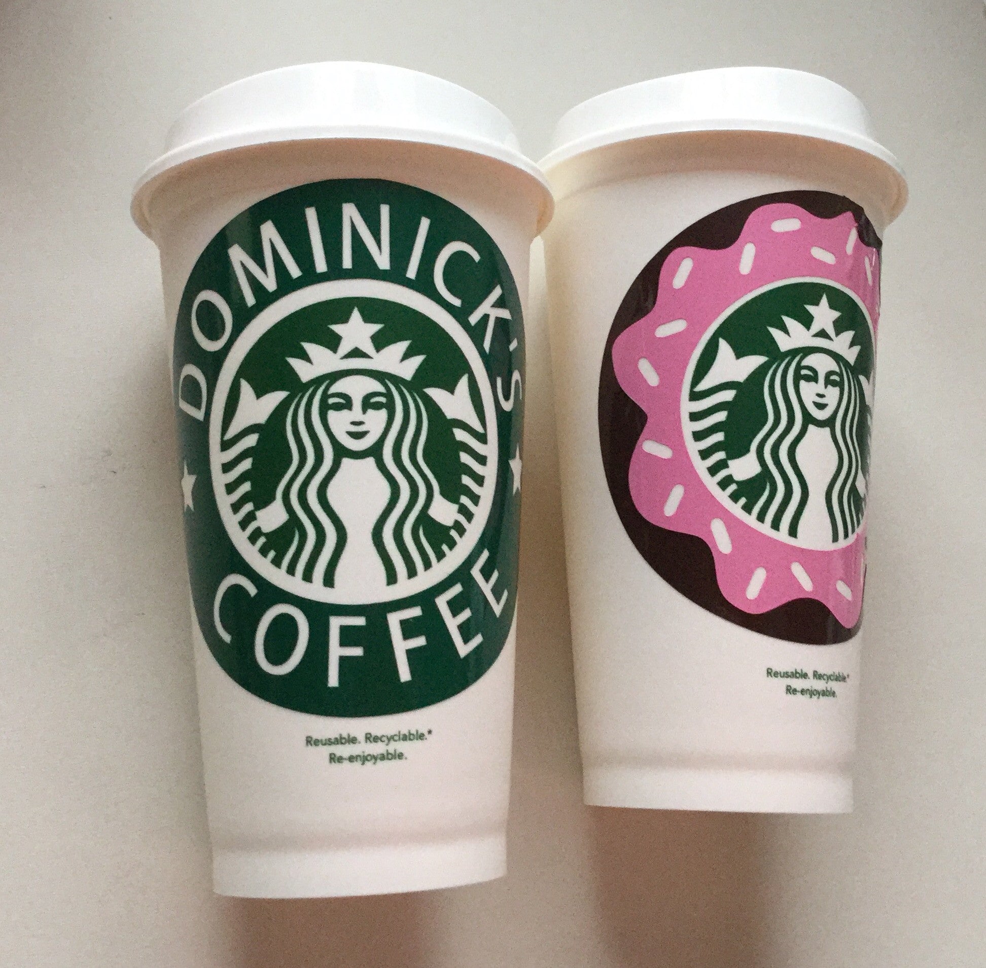 BPA Free Plastic Starbucks Cup Personalized Hot Cups With Name