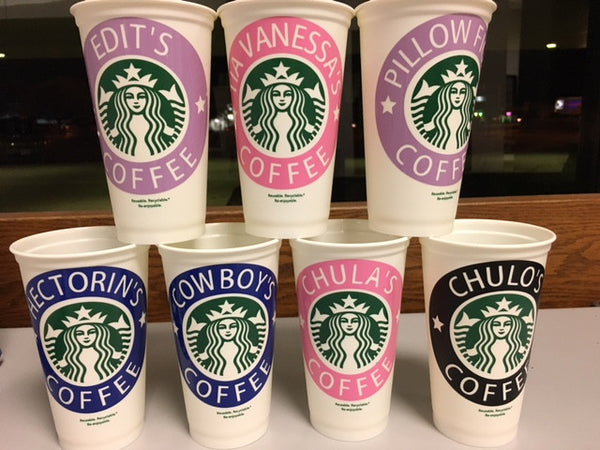 BPA Free Plastic Starbucks Cup Personalized Hot Cups With Name 