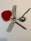 5 Piece Minimalist Self Defense Safety Keychain Set