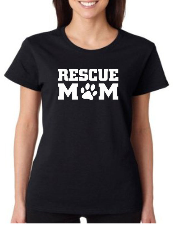 Rescue Mom Dog T Shirt - 210 Kreations
 - 1