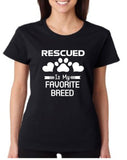 Rescued is my Favorite Breed Dog T Shirt - 210 Kreations
 - 1