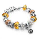Charm Bracelet  w/Beads and Crystal - 210 Kreations
 - 7