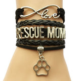 Rescue Mom Dog Paw Bracelet - 210 Kreations
 - 2