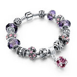 Charm Bracelet  w/Beads and Crystal - 210 Kreations
 - 12