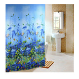 Marine Sea Life Bathroom Shower Curtain w/12 Hooks - 210 Kreations
 - 1
