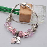 Heart/Flower Charm Bracelet - Assorted Colors - 210 Kreations
 - 2