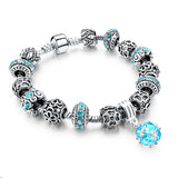 Charm Bracelet  w/Beads and Crystal - 210 Kreations
 - 16