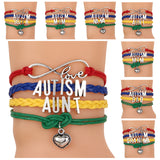Autism Colorful Braided Bracelet - 210 Kreations
 - 1