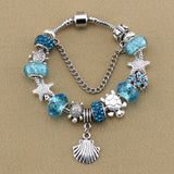 Blue Starfish Charm Bracelet - 210 Kreations
 - 1