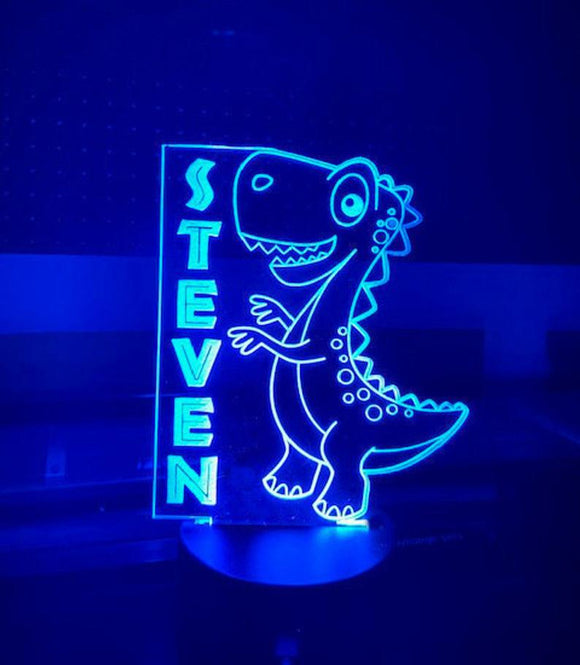 Kids Dinosaur Light, Desk Lamp, T Rex Light LED Neon Night Light, Kids Bedroom Decor, Children's Lights, Crewmate Night Light, Kids Bedrooms