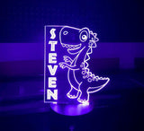 Kids Dinosaur Light, Desk Lamp, T Rex Light LED Neon Night Light, Kids Bedroom Decor, Children's Lights, Crewmate Night Light, Kids Bedrooms