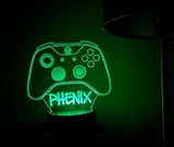Personalized Night Light, Game Controller Night Light, LED Night Lamp, Remote Control, Engraved Gift, Kids Bedrooms, Man Cave, Gamer Light